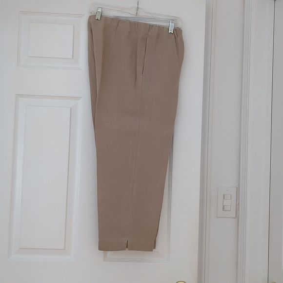 J Jill Linen Pants Tan - Picture 2 of 5